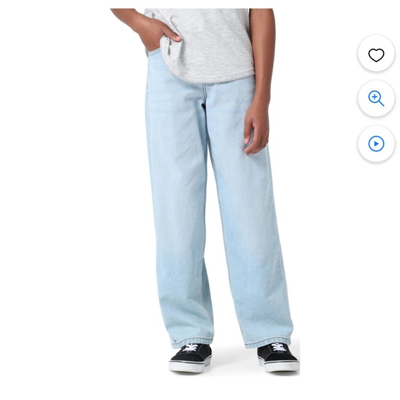 Wrangler adjustable waist Loose Fit Jean, light wash blue Sizes 14 Regular - Picture 1 of 12